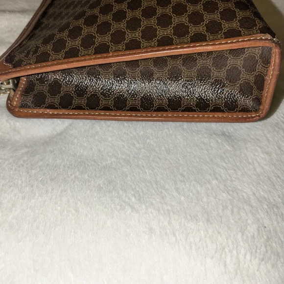 VINTAGE CELINE MACADAM CLUTCH EUC - Picture 4 of 11